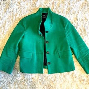Club Monaco Cropped Green Jacket